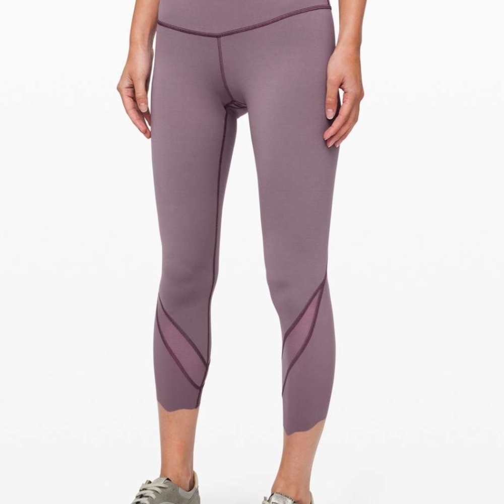 Lululemon Frosted Mulberry High-Rise Crop Leggings